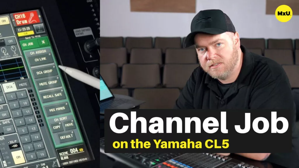 Channel Job on the Yamaha CL5