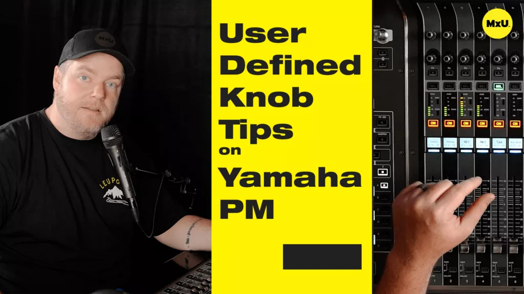 User Defined Knob Tips on Yamaha PM