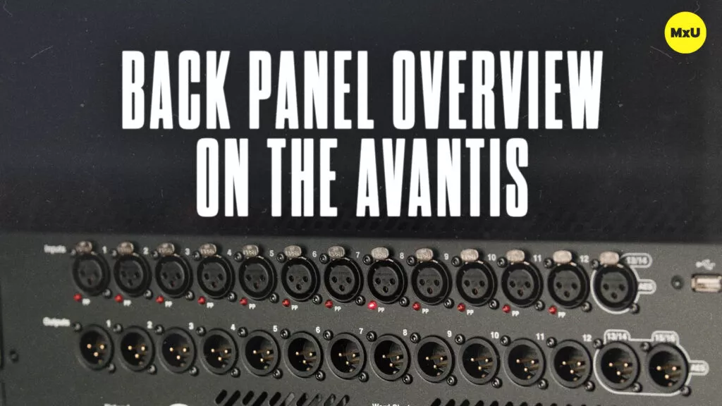 Back Panel Overview on the Avantis
