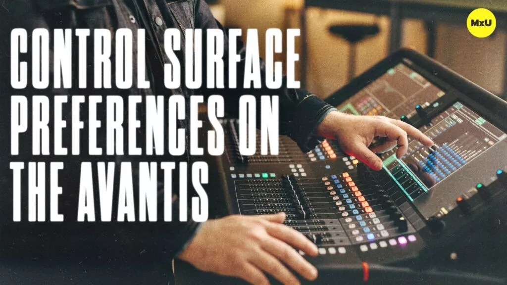 Control Surface Preferences on the Avantis