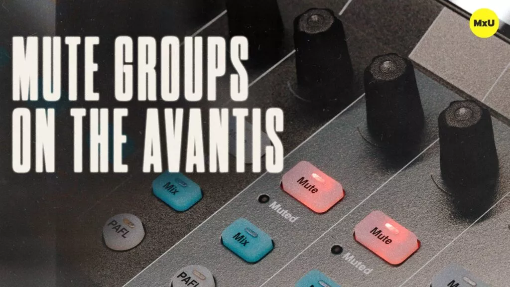 Mute Groups on the Avantis
