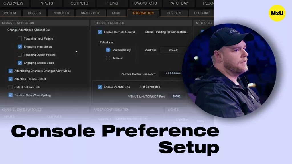 Console Preference Setup